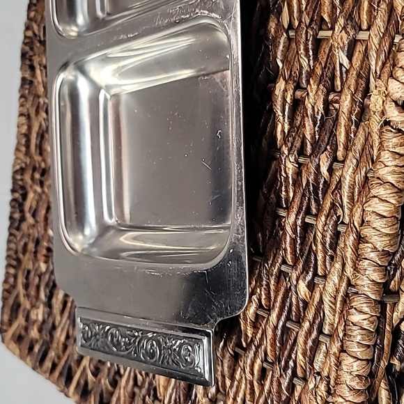 International Decorator Stainless Divided Relish Tray 18-8 Mid Century Modern - Picture 3 of 10